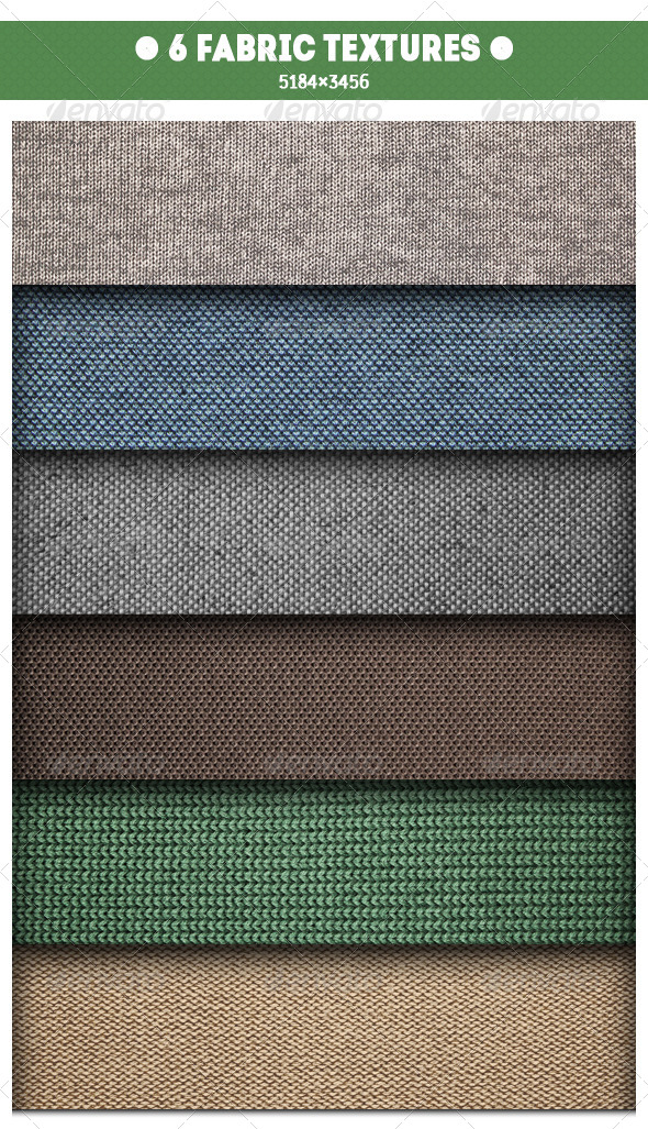 6 Fabric Textures 6 Fabric Textures