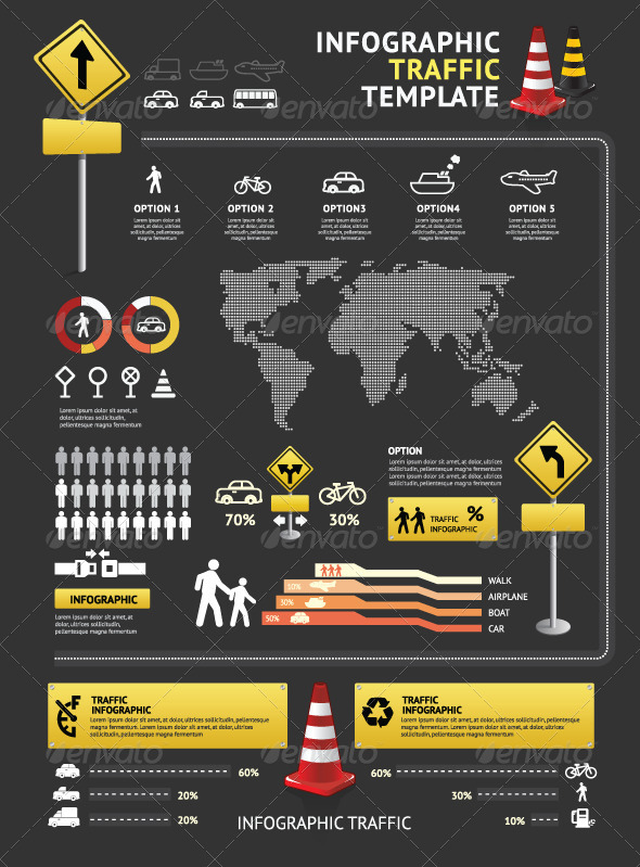 GraphicRiver Infographic Elements Traffic Template Vector 7019659 GraphicRiver Infographic Elements Traffic Template Vector 7019659