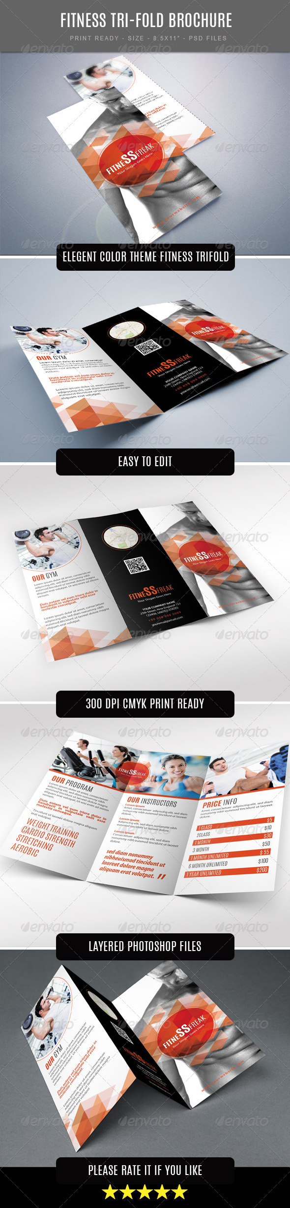 Fitness Tri-Fold Brochure