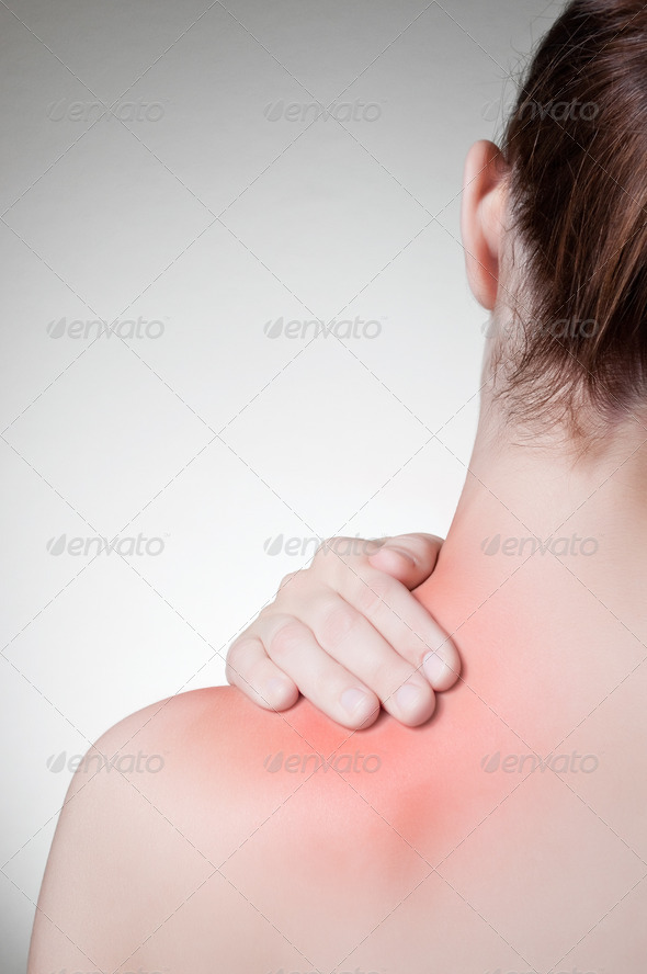Woman with back pain