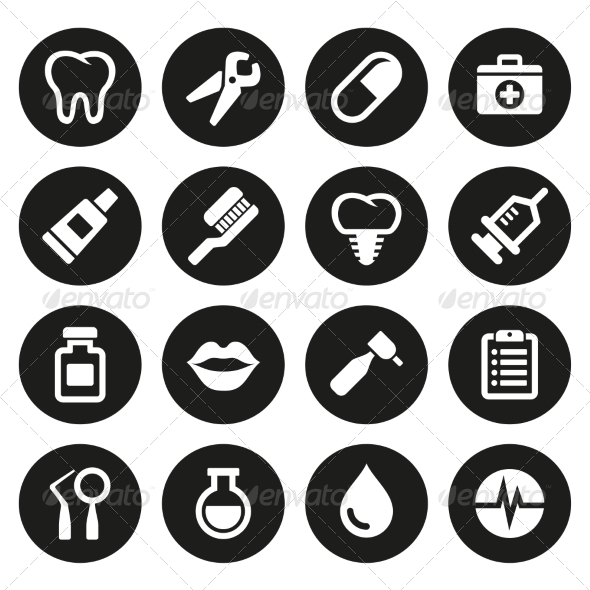 Dental Icons Set Dental Icons Set