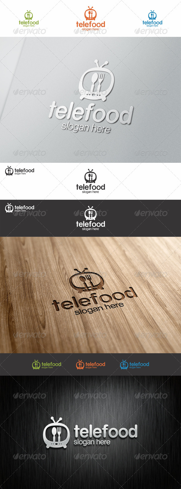 Tele Food Tv Show Logo - Food Logo Templates