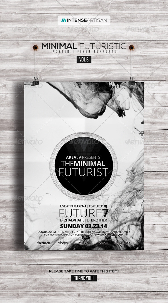 Minimal Futuristic Poster Flyer V.6 Minimal Futuristic Poster Flyer V.6