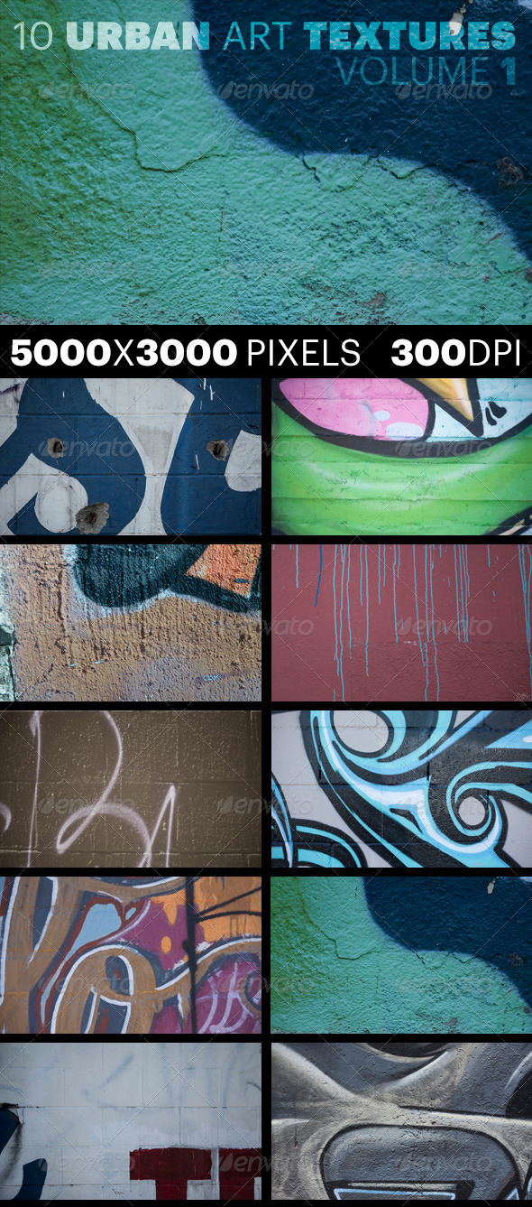 10 Urban Art Textures Volume 1 10 Urban Art Textures Volume 1