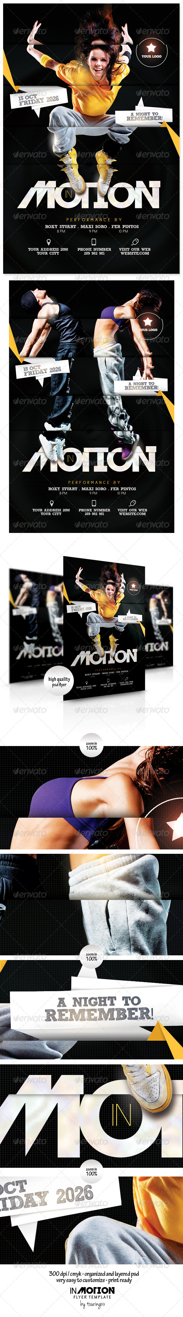 In Motion Flyer Template - Events Flyers