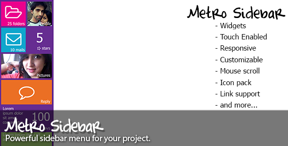 Metro Sidebar