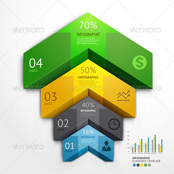 Infographic Arrow Business Template