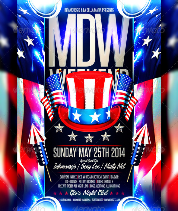free memorial day flyer template