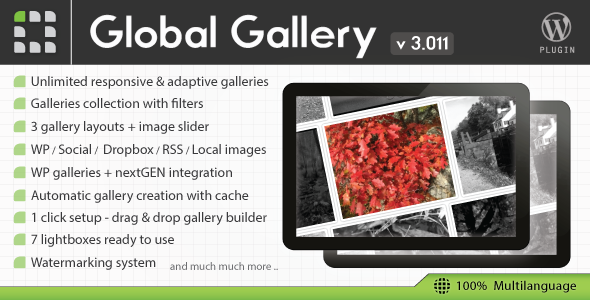 Global Gallery - WordPress Responsive Gallery - CodeCanyon Item for Sale