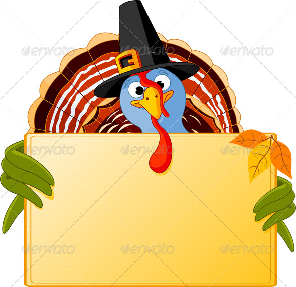 Cartoon Turkey Banner