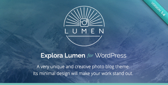 Lumen - Responsive Photography WordPress Theme