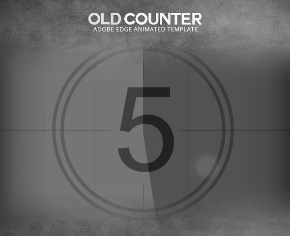 Edge Animate Old Film Counter Template