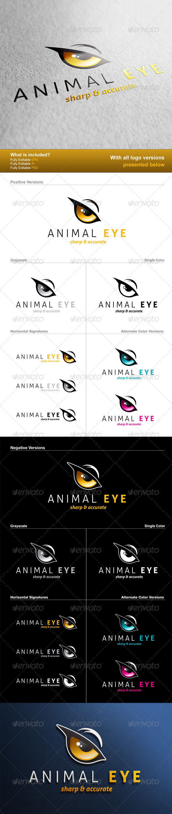 Animal Eye Logo - Animals Logo Templates