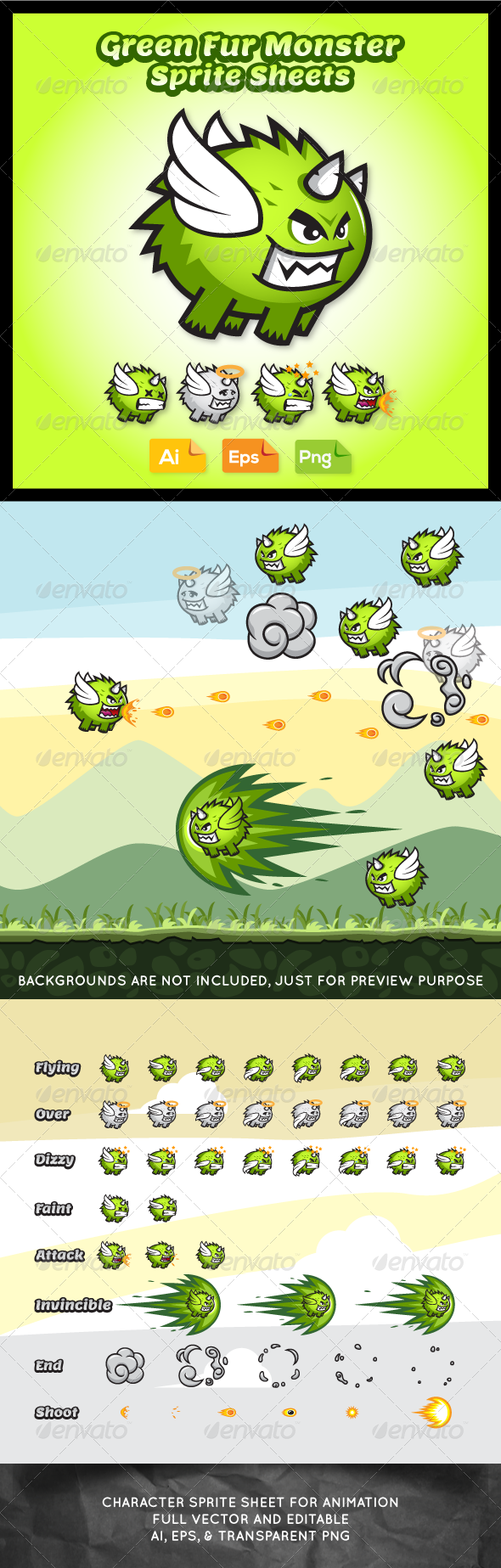 Villain Game Character Monster Sprite Sheets Villain Game Character Monster Sprite Sheets
