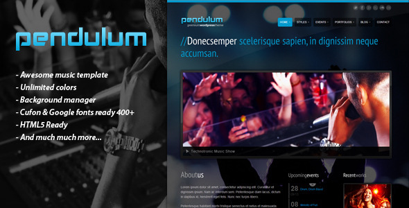 PENDULUM - Premium Wordpress Theme