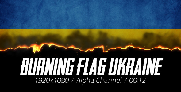 Burning Flag Ukraine 2 Burning Flag Ukraine 2