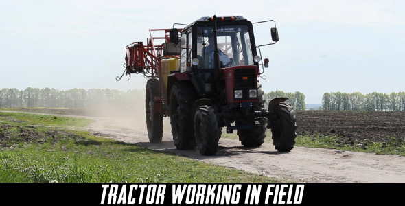 Tractor Working In Field 6 Tractor Working In Field 6