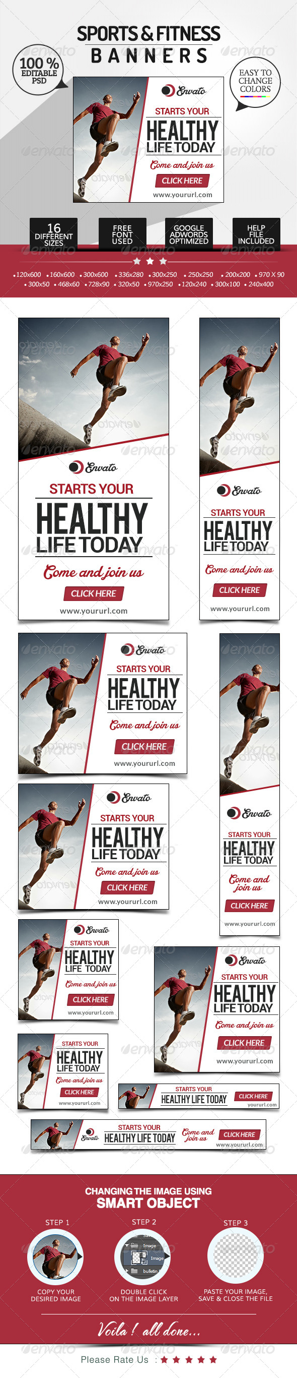 Fitness & Sports Banners Fitness & Sports Banners