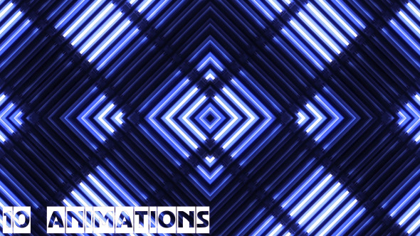 Flashing Blue Neon Lights VJ Pack Flashing Blue Neon Lights VJ Pack