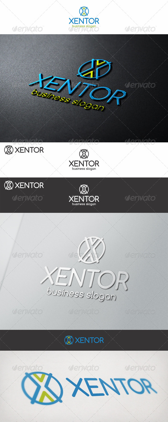 X Logo Letter - Xentor - Letters Logo Templates