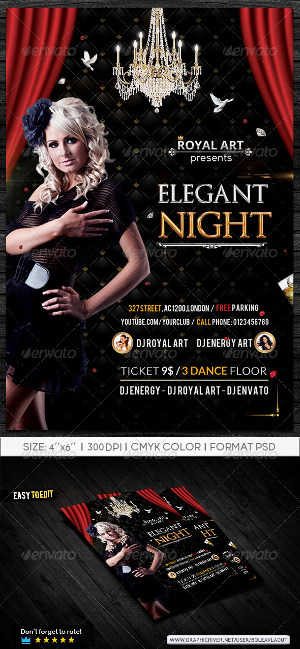 Elegant Night Flyer - Clubs & Parties Events