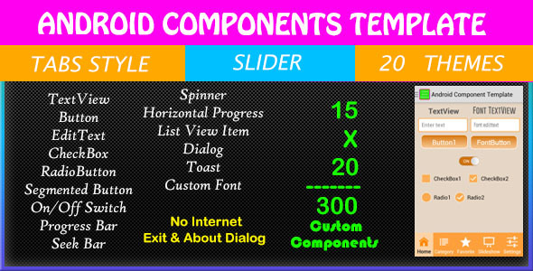 Android Components Template
