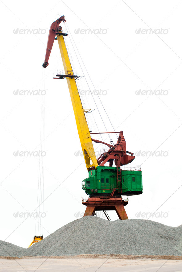 Heavy duty crane.