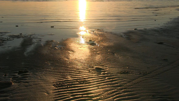 Beach And Sea With A Sunset 7 Beach And Sea With A Sunset 7