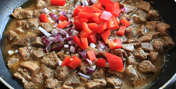 Preparing Dish with Meat and Vegetables 5 Pack Preparing Dish with Meat and Vegetables 5 Pack