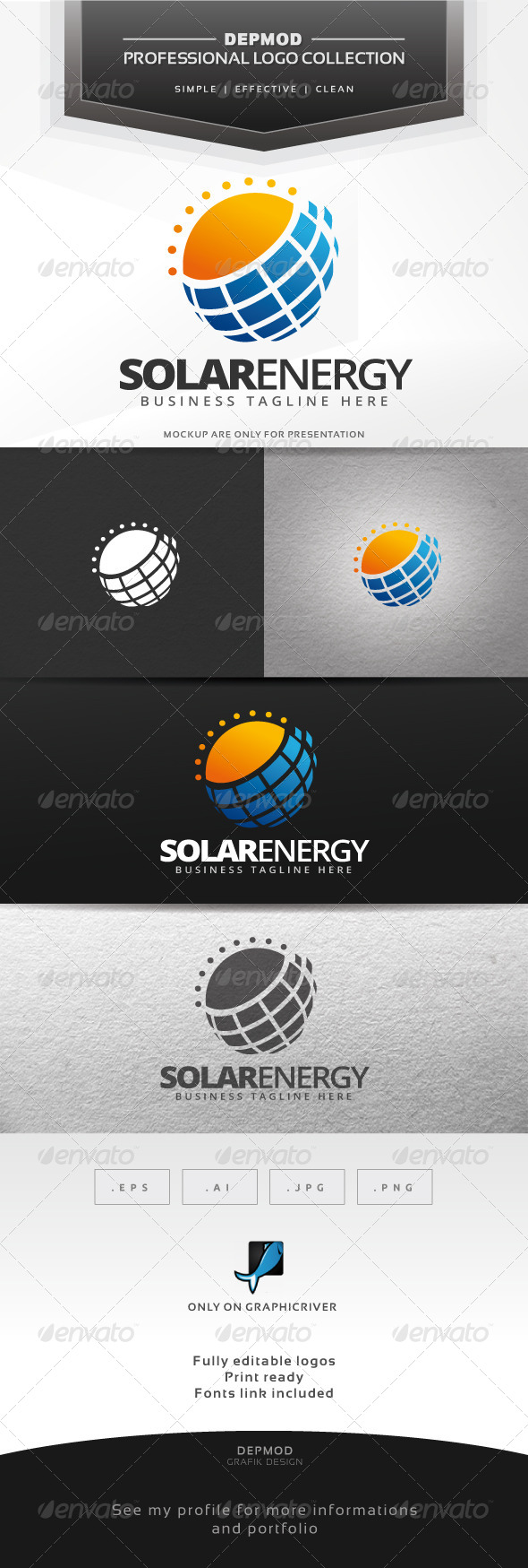 Solar Energy Logo - Symbols Logo Templates