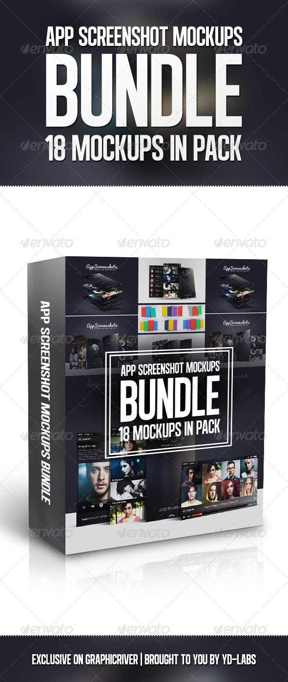 App Screenshot Mockups Bundle - Mobile Displays