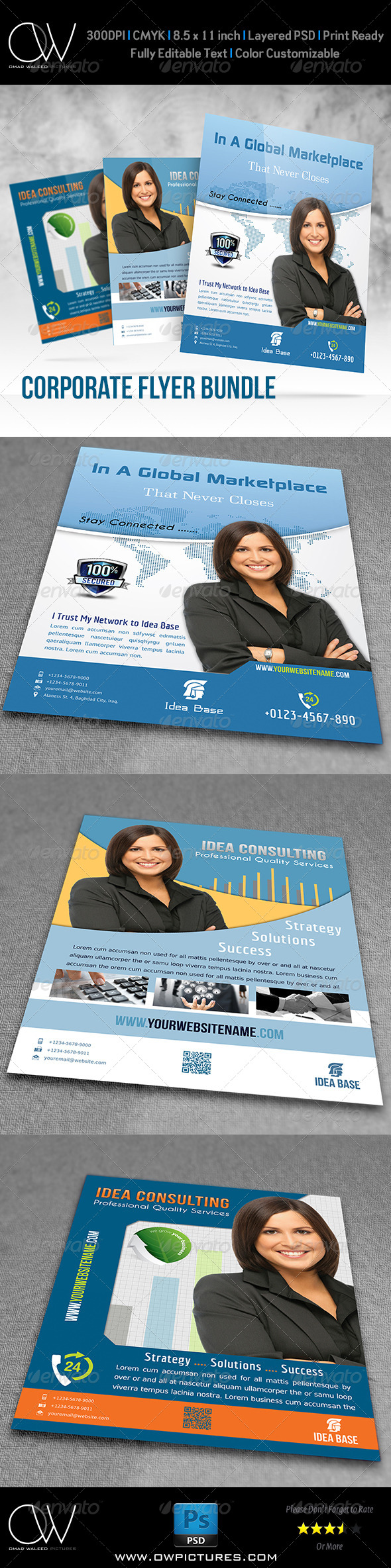 Corporate Flyer Bundle Template Vol.2 - Corporate Flyers