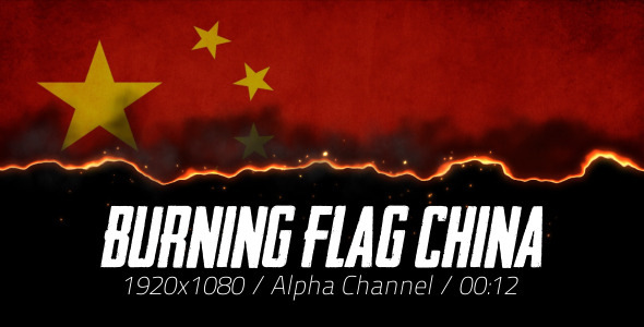 Burning Flag China Burning Flag China