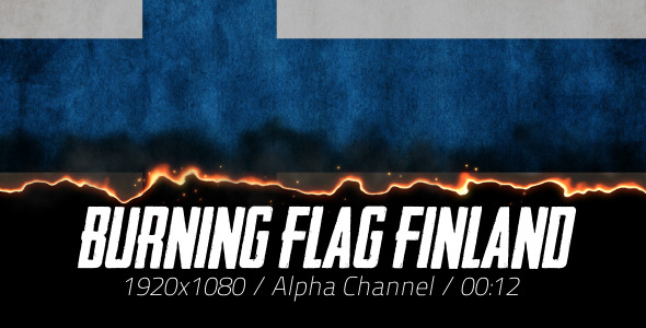 Burning Flag Finland Burning Flag Finland