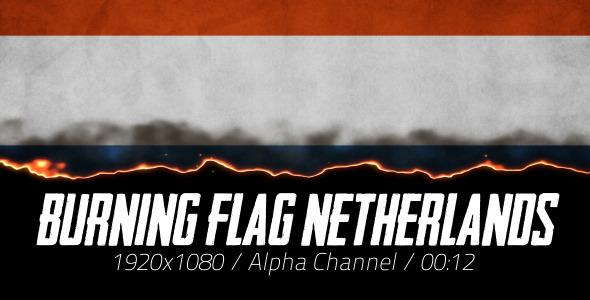 Burning Flag Netherlands Burning Flag Netherlands