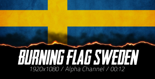 Burning Flag Sweden Burning Flag Sweden