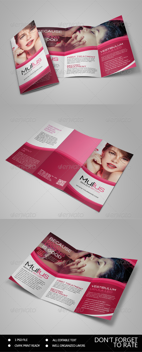 Beauty Care Trifold - Informational Brochures