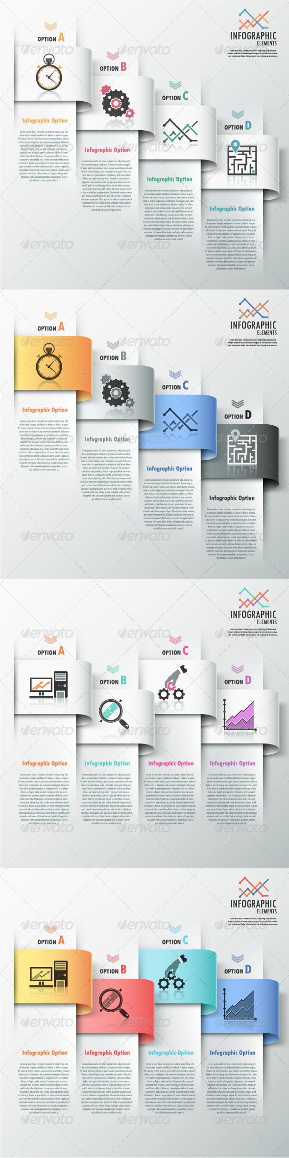 GraphicRiver Modern Infographic Options Banner 4 Versions 7668405 GraphicRiver Modern Infographic Options Banner 4 Versions 7668405