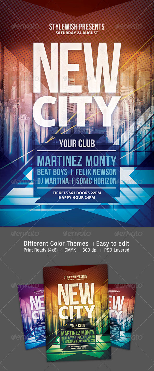 New City Flyer - Clubs & Parties Events