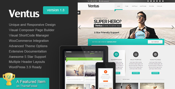 Ventus Unique Business WordPress Theme Ventus Unique Business WordPress Theme
