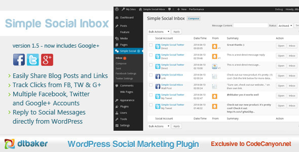 Simple Social Inbox Facebook Twitter Google& Simple Social Inbox Facebook Twitter Google&