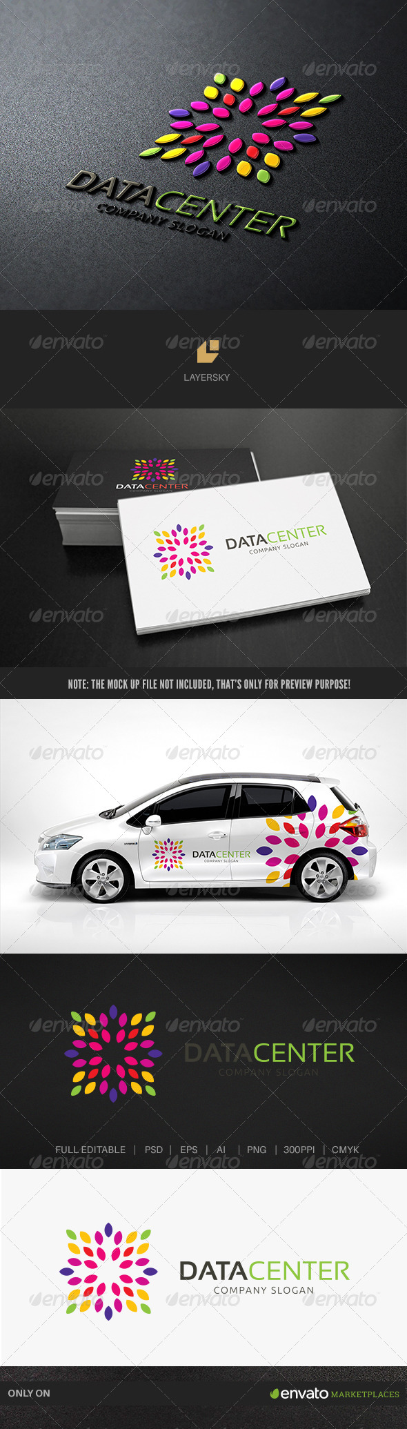 Data Center II - Nature Logo Templates