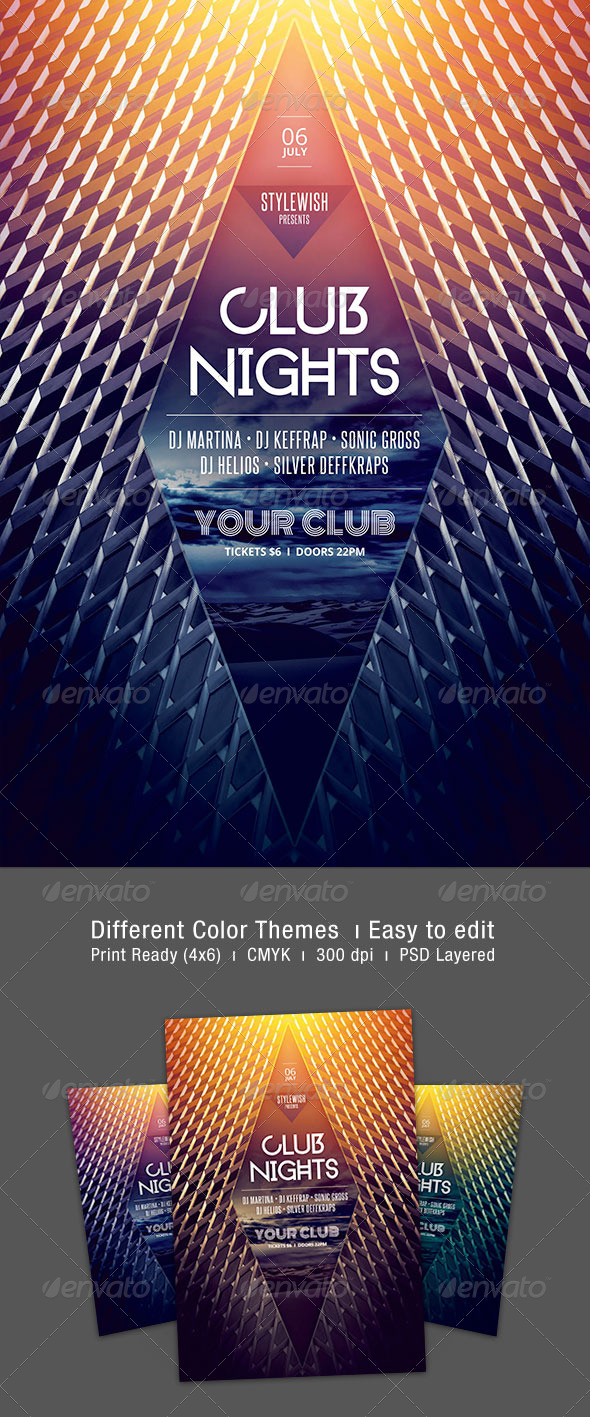 Club Nights Flyer - Clubs & Parties Events