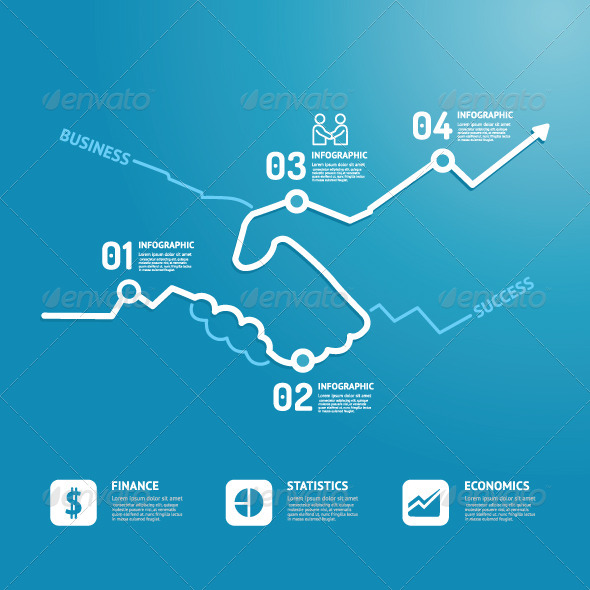 GraphicRiver Business Handshake Line Style Design Template 6758252 GraphicRiver Business Handshake Line Style Design Template 6758252