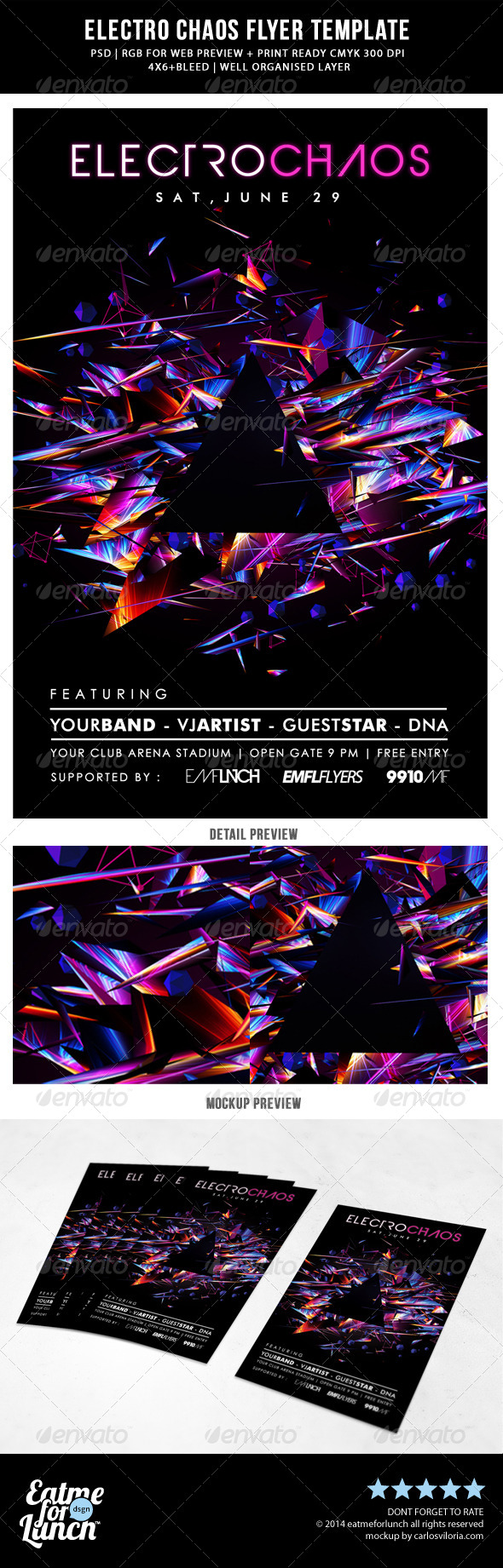 Futuristic Abstract Electronic Music Flyer Futuristic Abstract Electronic Music Flyer