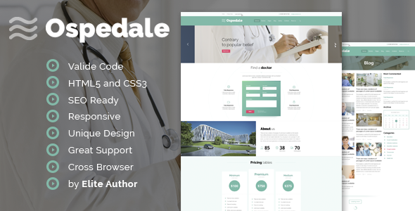 Ospedale Responsive HTML Temlate