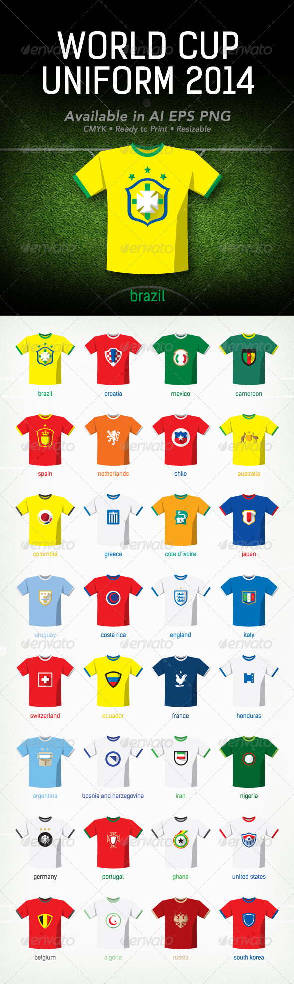 World Cup 2014 Uniform World Cup 2014 Uniform