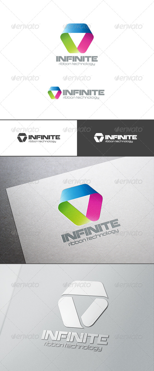 Logo Triangle Ribbon Abstract Logo Triangle Ribbon Abstract