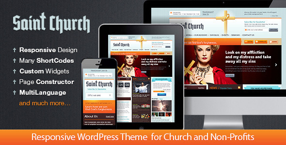 SaintChurch: Responsive Church Theme