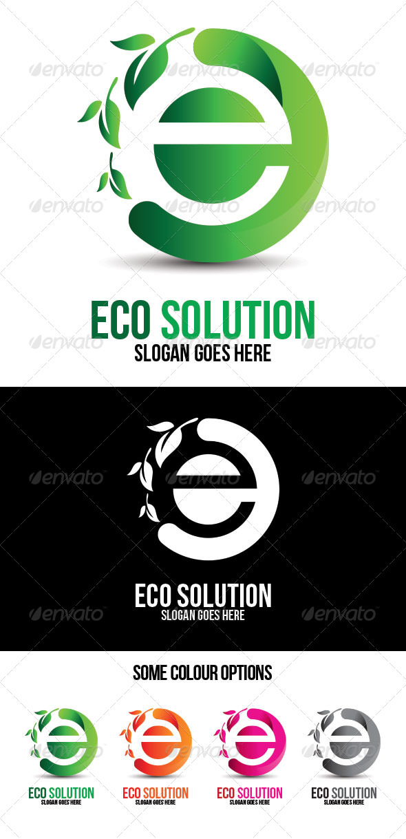 Eco Solution Technologies Logo Template